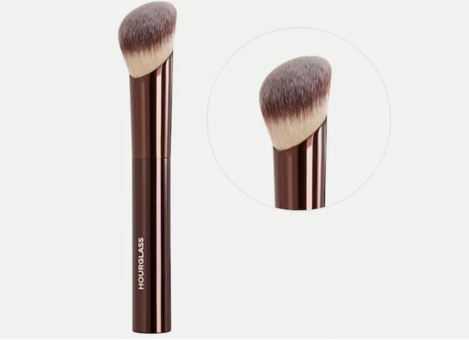 Hourglass Makeup Brush Boxed Ambient Soft Glow Foundation Brush Soft Fiber Hair Fashion Design Single Face Brush-image-1009535202