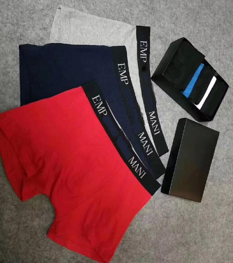Made In Italy Designer Brand Men&#039;s Underwear Boxers Male Underpants Briefs Sexy Cotton Boxer Shorts Size M-XXL-image-1009582118
