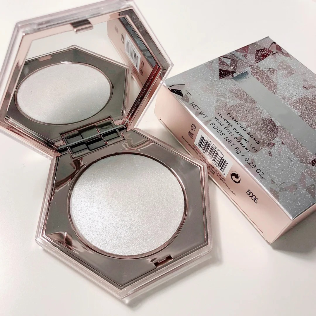 Beauty Highlighters 8g Diamond Highlighter Bronzers Face Makeup Powder Plaette Brand Shimmer Cosmetics