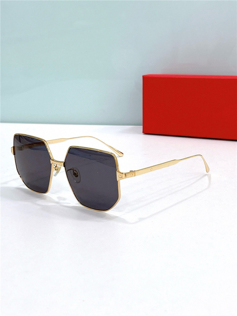 New fashion design sunglasses 0327S square metal frame popular and generous style simple leisure outdoor uv400 protection glasses