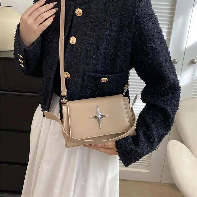 Trendy Simple Fasion andbags Casual Y2k Aestetic Ins Star Soulder Bag Korean All Ma Vintage Crossbody Bags Femme 240805 M260805