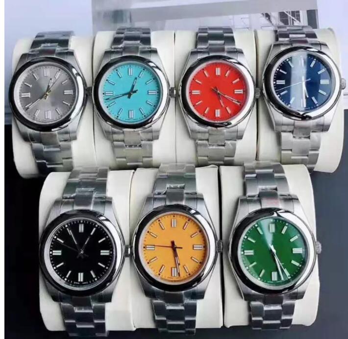 luxury watch Newest Mens Watch Watches 41mm 7 Colors Self Winding Automatic Watches Movement Mechanical Stainless Steel Wristwatches gift bag
