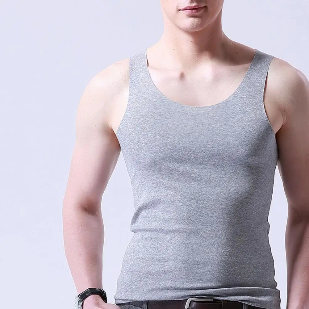 Mens cotton running vest cool summer sleeveless sports ultrathin casual underwear mens colors 240802
