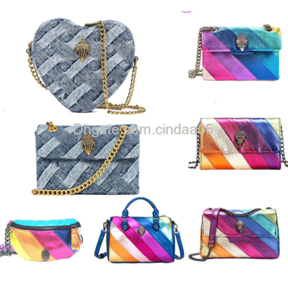 Women Wallets Man Heart Designer Bag Handbag Rainbow Bag Luxurys London Eagle Leather Purse Stripe Shoulder Bag Clutch Tote Shop Designer Bag Cro-image-996909975