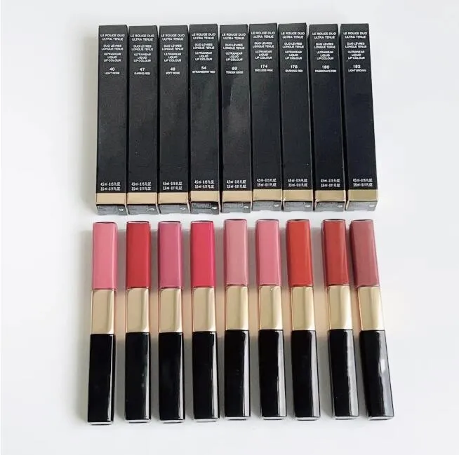 Double Head Color Lip Gloss 4.5ml+3.5ml Makeup Lipgloss Flash Lip Blush Color Changing Lip Balm Lipstick 6ml Makeup Cosmetic-image-1009751851