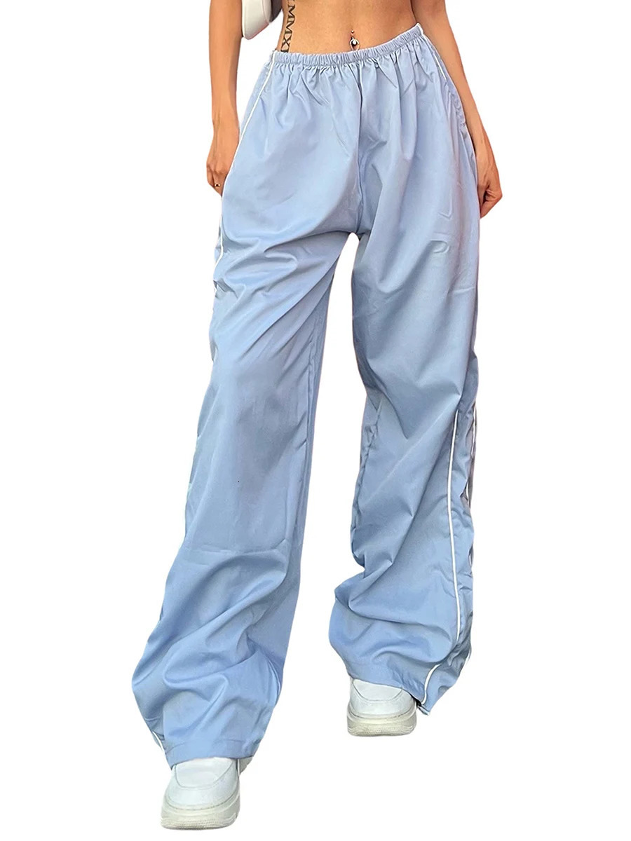 Femmes S Y2K Pantalon de cargaison de taille élastique