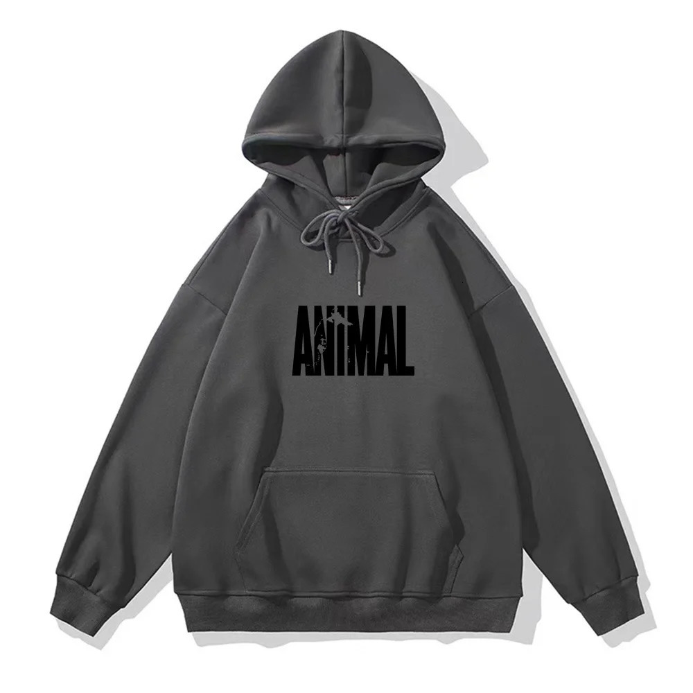Retro black letter printed hoodie fashionable loose Gothic street mens clothing American casual top 240806
