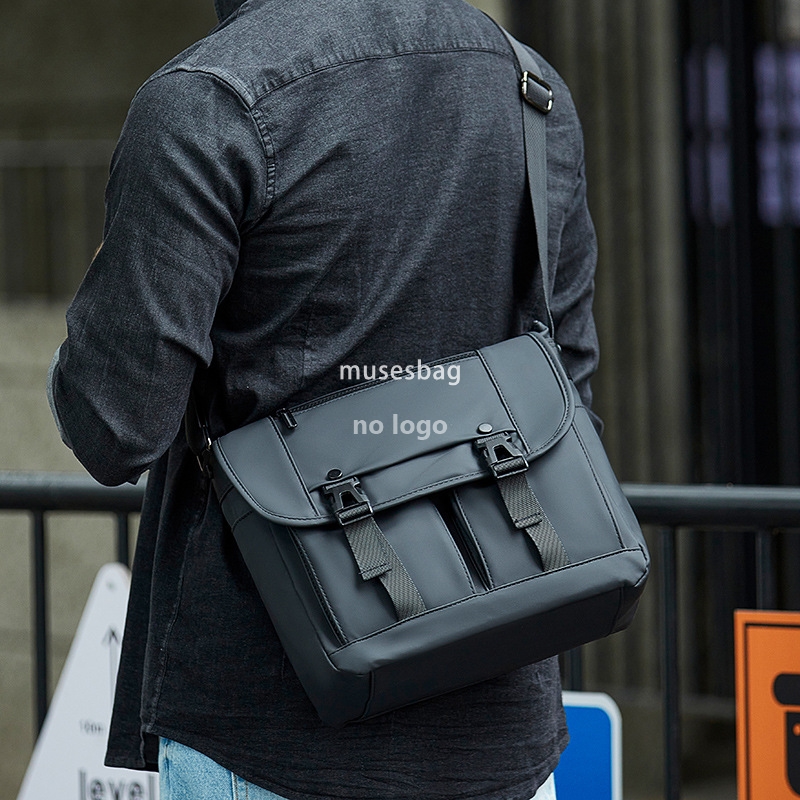 New Men's Crossbody Business Commute Simple Messenger étanche à vintage de cargaison de cargais
