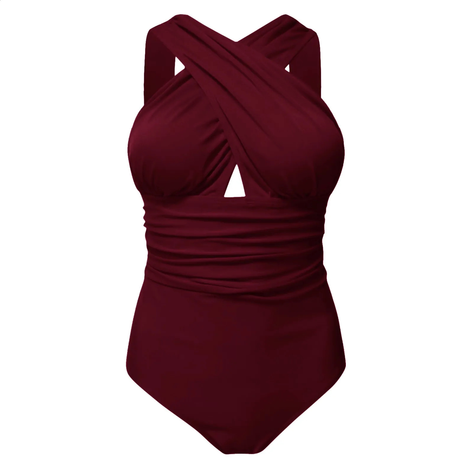 Femmes de maillot de bain Femme Plus taille fermée du corps de baignoire pour la piscine plage de plage sexy imprimé une pièce de grande taille d