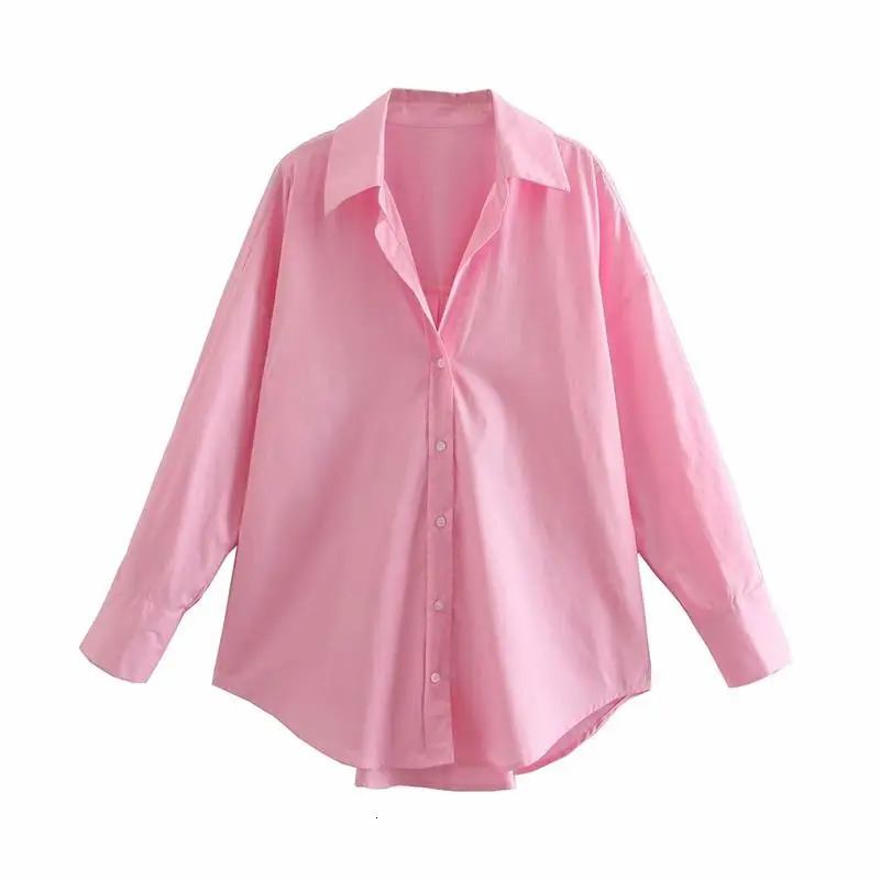 Femelle Top Single Breasted Tops Down Collar Blouse Femmes Chemises foncées Blouse Long Man Man sur les chemises Simple Bureau Lady Ladies Tops 2