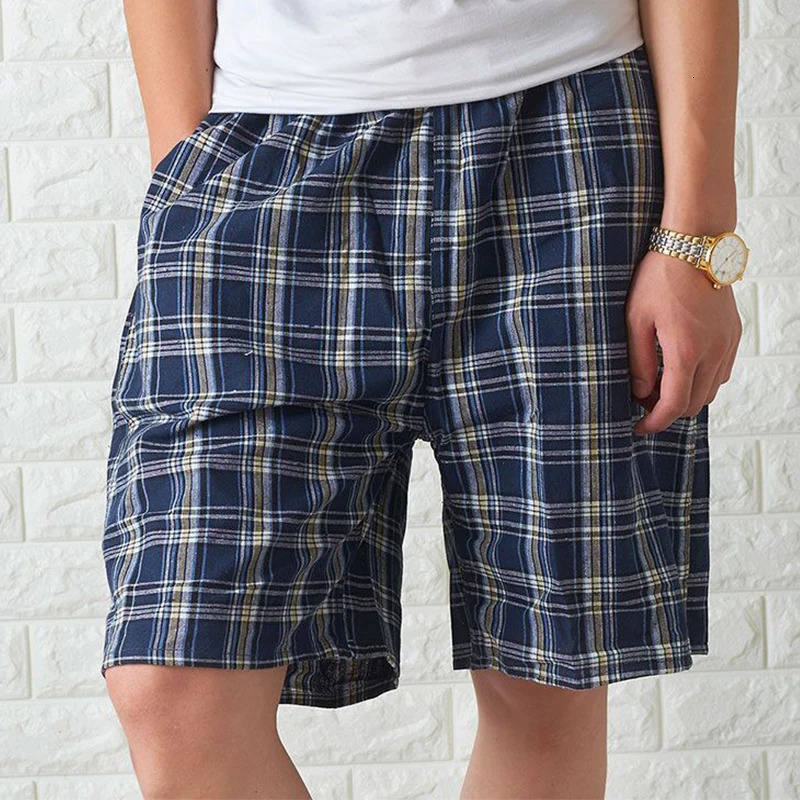 100 coton pur mens de sous-vêtements shorts pyjamas décontractés ordinaires confortables 240806