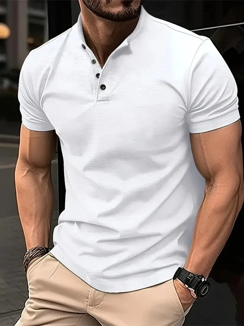 Fashionable Cuban style striped long sleeved shirt mens casual pleated retro loose button cotton linen stand up collar 240807
