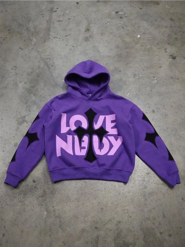Sweat à capuche imprimement goth punk sweats-shirts pour hommes sweats à capuche sport Pullover Gothic Long Manche à sweat à sweat surdimensionné