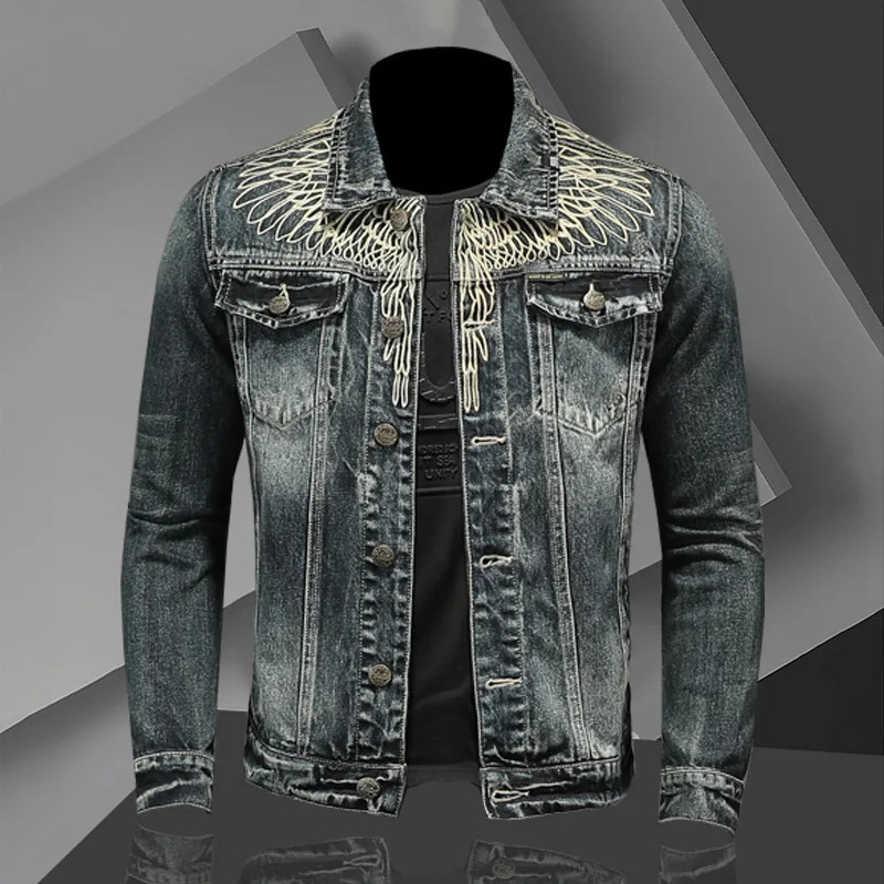 HARAJUKU Fashion Corée Veste de style coréen printemps décontracté et automne Ultathin Motorcycle Street Denim 240806