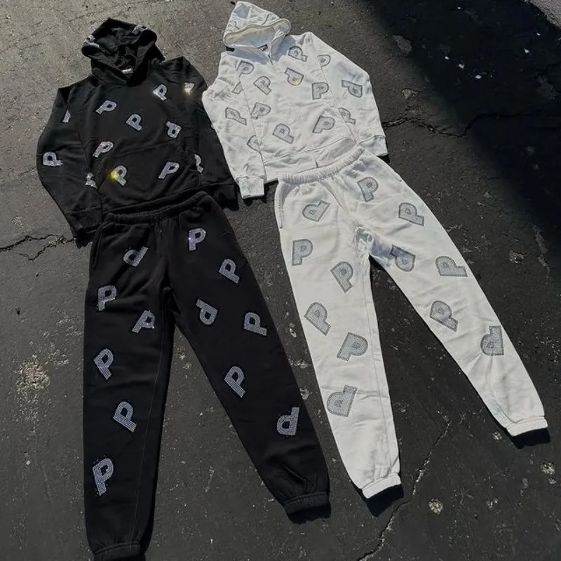 Y2K Letter Hoodie Gothic Black Full Zip Up Oversized Sweatshirts Men Retro Harajuku Hooded Jacket Streetwear 240807