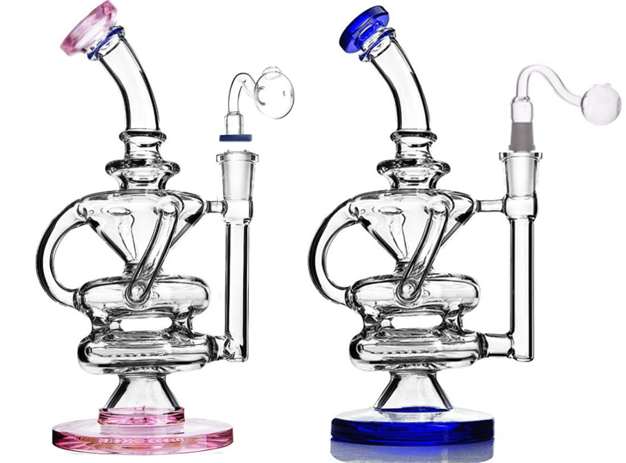 recycle beaker glass bongs Hookahs percs Smoking water pipe dab rigs bongs-image-373053121