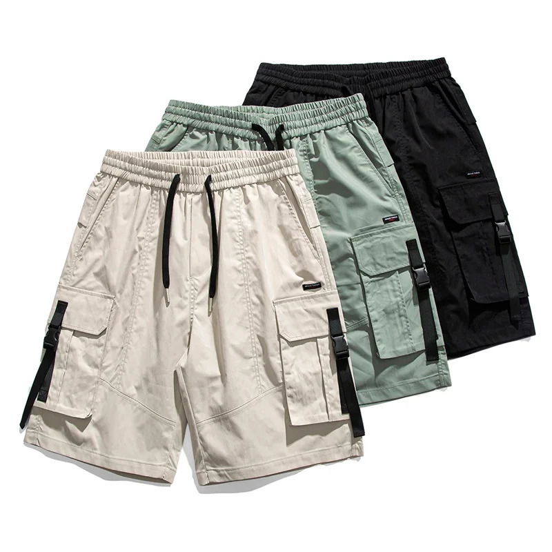 Short de cargaison pour hommes shorts de fret polyester décontracté à la mode Summer avec short de gymnase de poche 240806