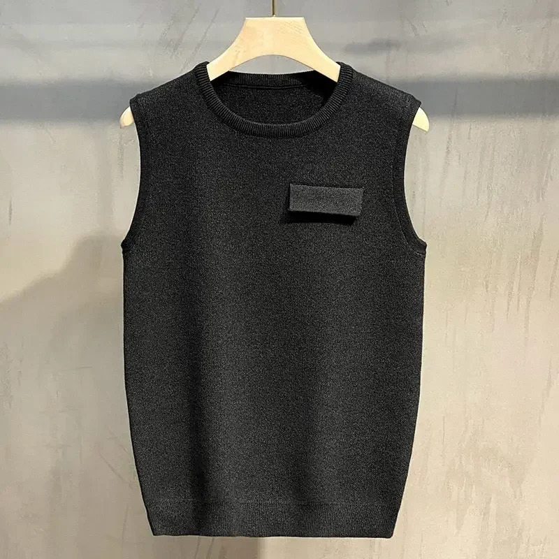 Pull tricoté pour hommes ronds coule de couches à couches