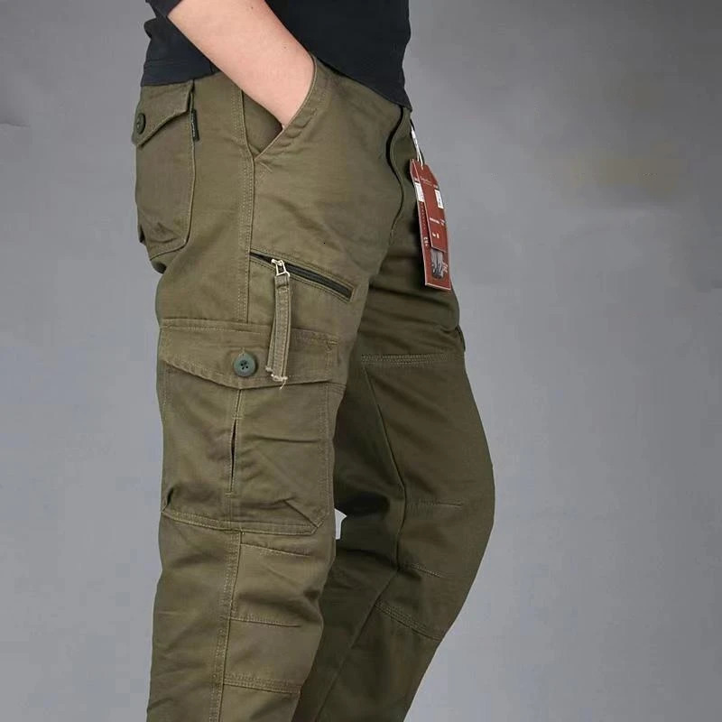 Pantalon de cargaison pour hommes multiples pantalons d'entraînement armée de style militaire baggy.