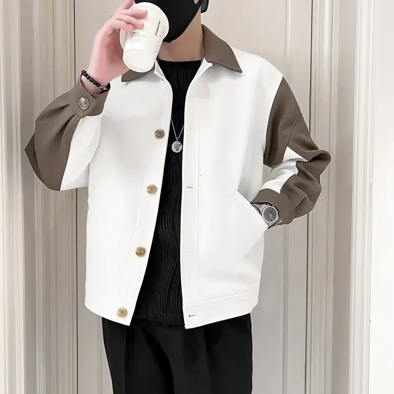 Les hommes à la mode du printemps et de l'automne portent des ajustements lâches Ins harajuku style coréen édition vêtements décontractés longueu