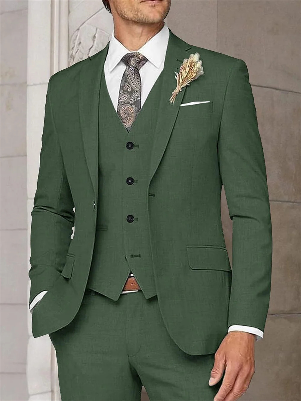 Élégant ensemble de robes de mariée en 3 pièces solides pour les mariages Classic Party Occasion tenue Elegant Beauty 240807