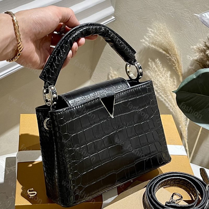 Concepteur alligator sac d'épaule Luxury Femmes de sac à main Designers Black Handbags Mini Cross Body Portefeuille Embrayage Femme Tote Tote Por
