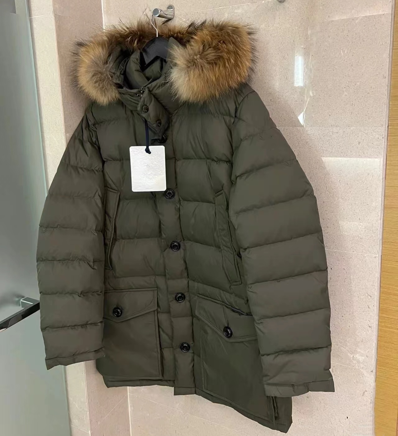 Men Long Down Parka S-XXXL Detachable Hood Puffer Jacket Designer Winter Warm Coat