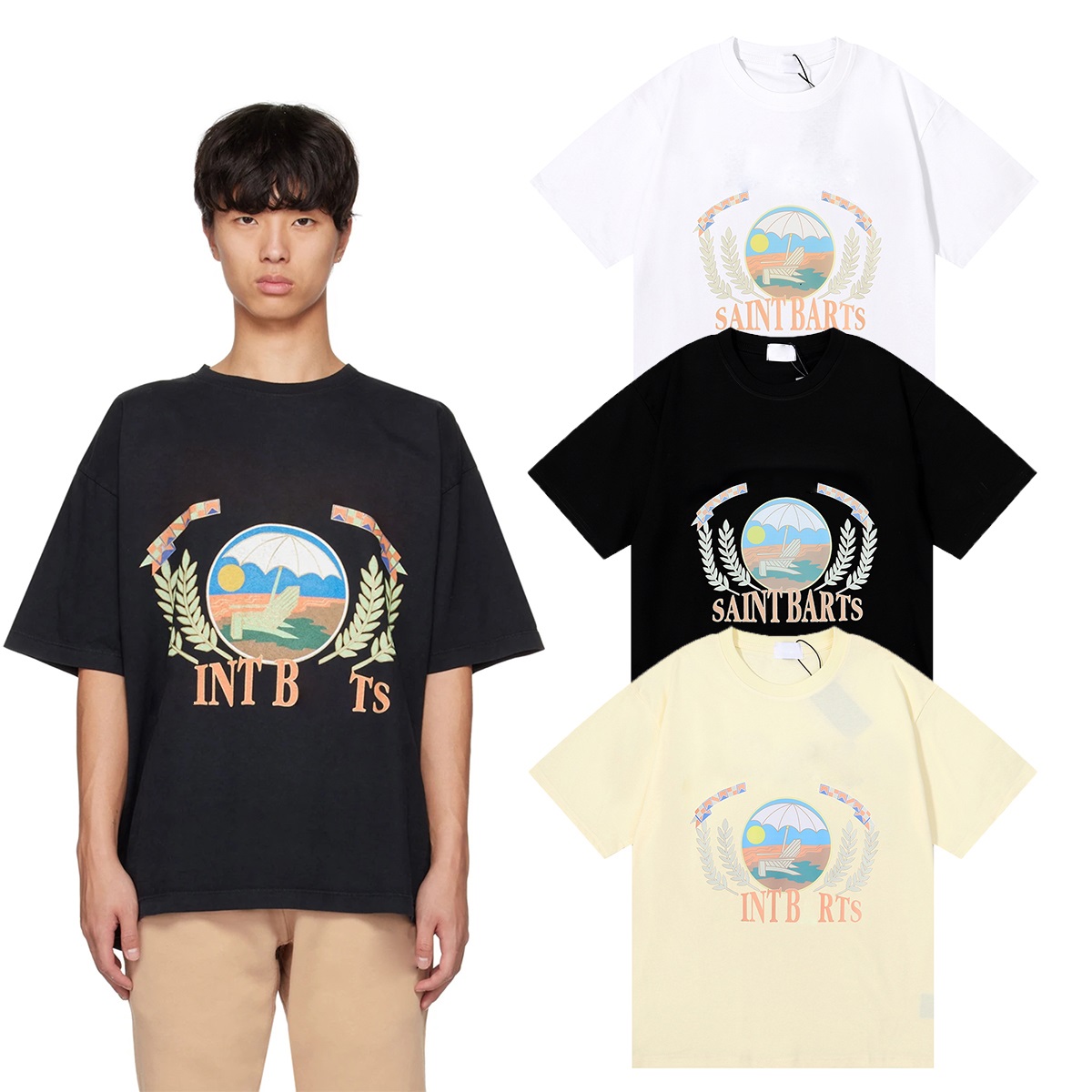 T-shirts de créateurs Hommes T-shirt de haute qualité Tess Designer T-shirts Mode décontractée à manches courtes Hommes Femmes Col rond T-shirts