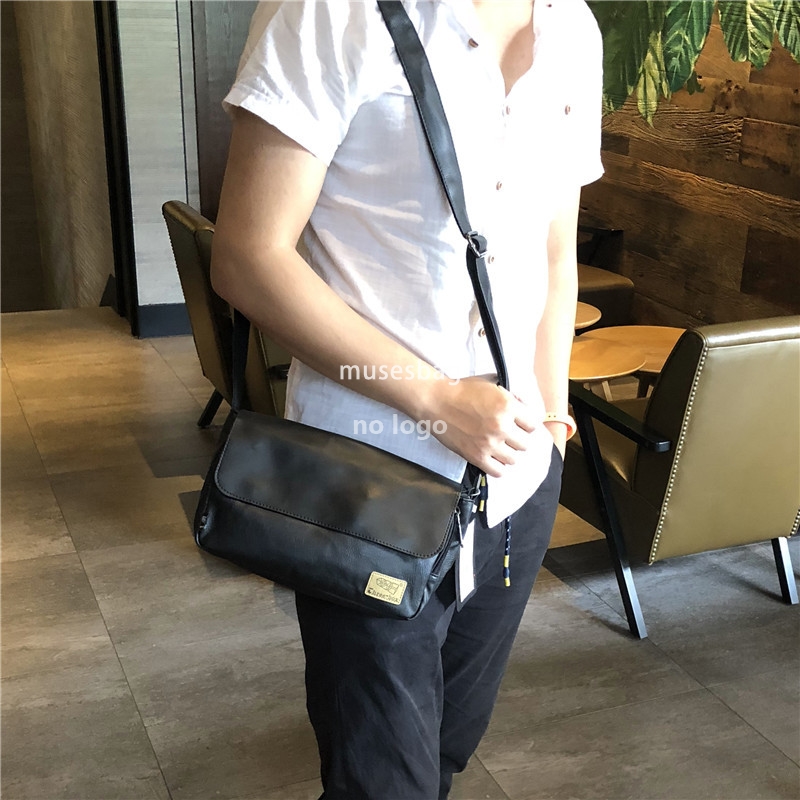 Korean style crossbody backpack casual men flip shoulder Retro cross mobile p 6b96