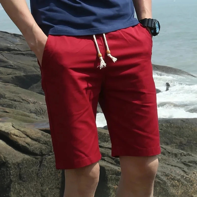 Fashion Men Shorts Summer Shorts décontractés pour les hommes Pantalons de plage Running Sport Short Mens Pantalons Straitement Shorts Papin de s