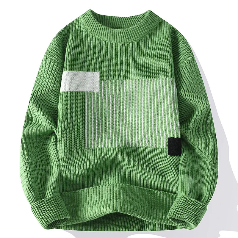 Winter Mens High Quality Thick Fashion Trend Sweater Mens Casual Wool Pulling Warm Sweater Mens Size M-3XL240808