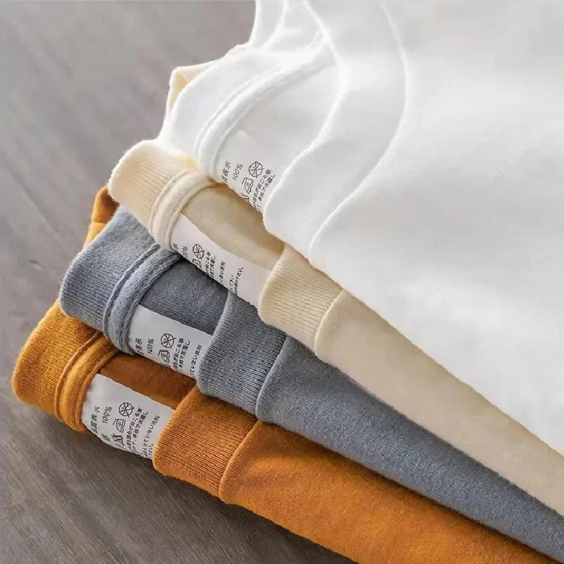 12 couleurs surdimensionnées pour hommes surdimensionnés Tshirt à manches courtes 100 Vêtements décontractés en coton pur 240808