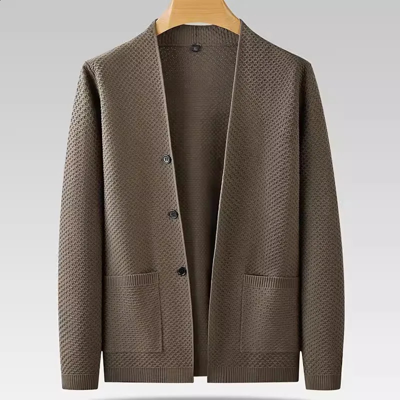 Arrival Fashion Suepr Large Mens Knitwear Coat Elastic Sweater Autumn Winter Blazers Plus Size L XL 2XL 3XL 4XL 5XL 6XL 7XL 240809