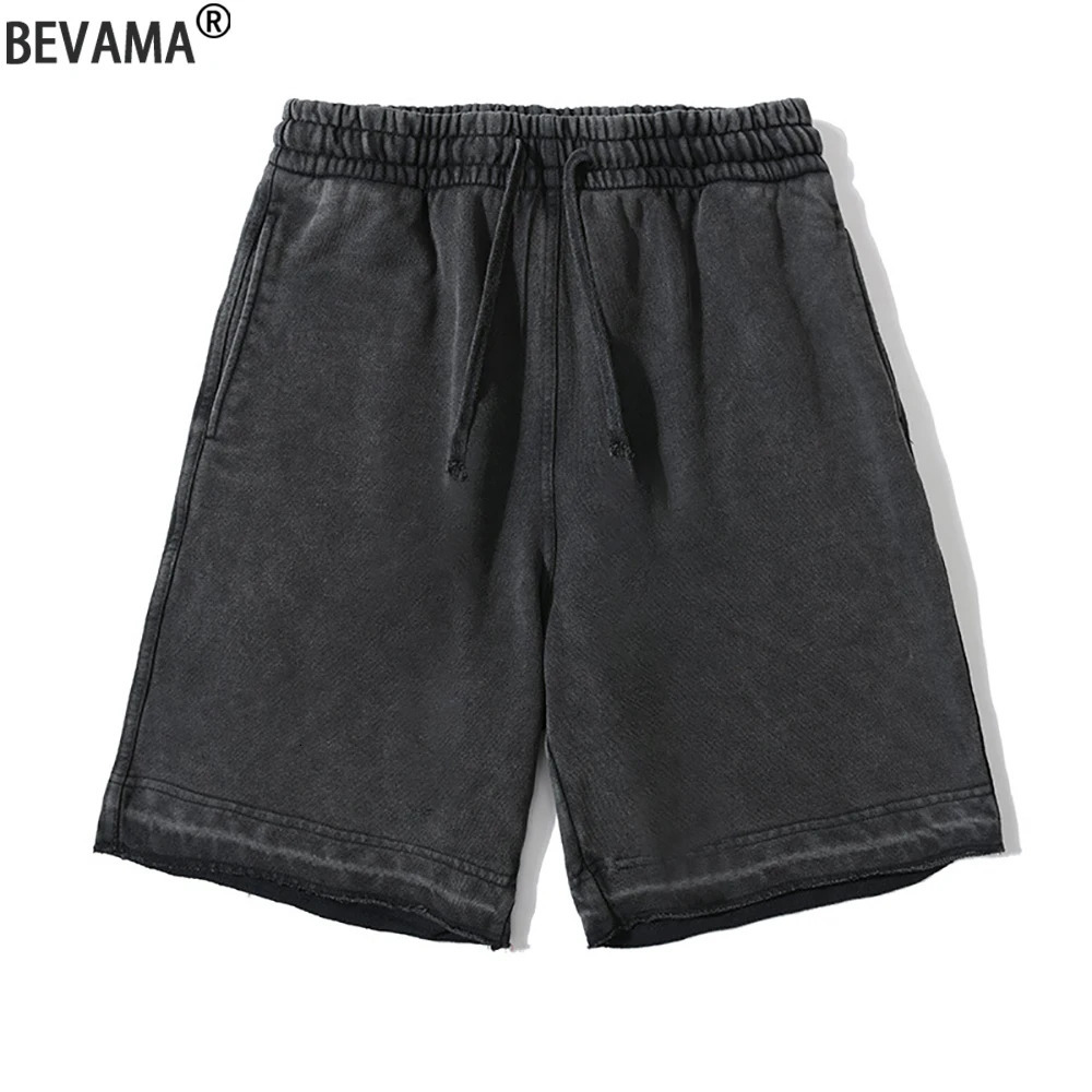 100% coton pur shorts pour hommes en été rétro pantalon de lavage sport