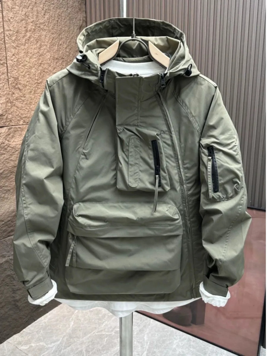 Men Cargo Field Jackets Windbreaker Outerwear Mens Tactical Waterproof Pilot Casual oat Hoodie Men Hunting Army Clothes A14 240809