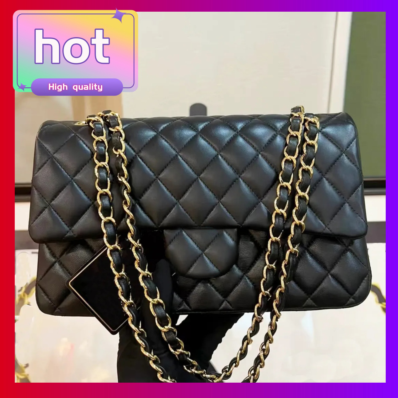 Designer handbags HOT chain bag real leather women's bag large-capacity shoulder bags 25cm and 32cm high quality quilted messenger bag Cosme