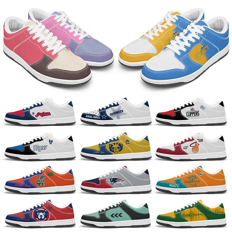 Chaussures personnalisées chaussures bricolage hommes femmes leisure sneaker chaussures d'automne d'automne gris fille noire fille jeune sport ex