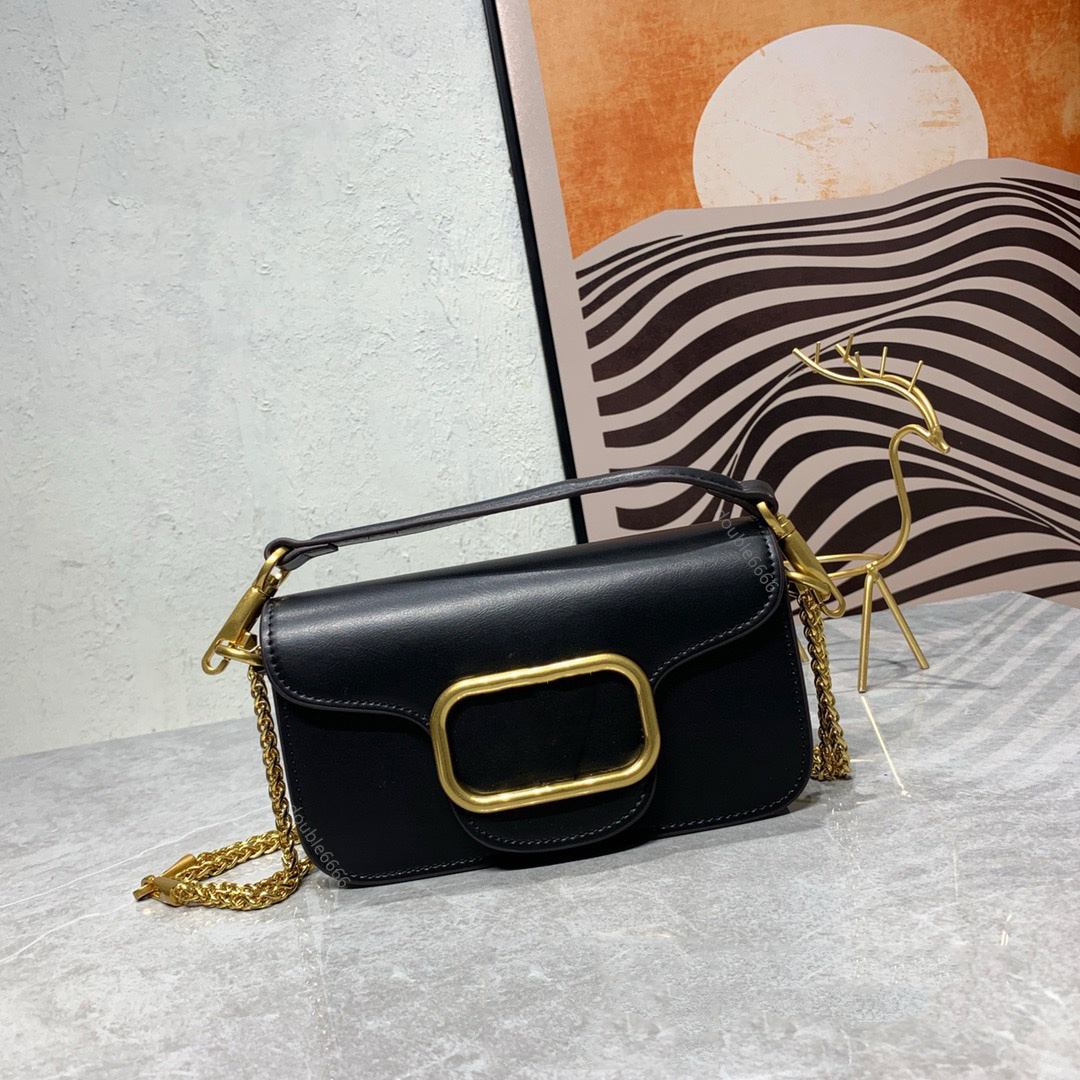 Sac à épaule à chaîne en cuir cross-body Femmes Fashion Luxury Designer Tote Sacs Femelle Clutch Classic Girl Hands Sacs crossbody Sac de télépho