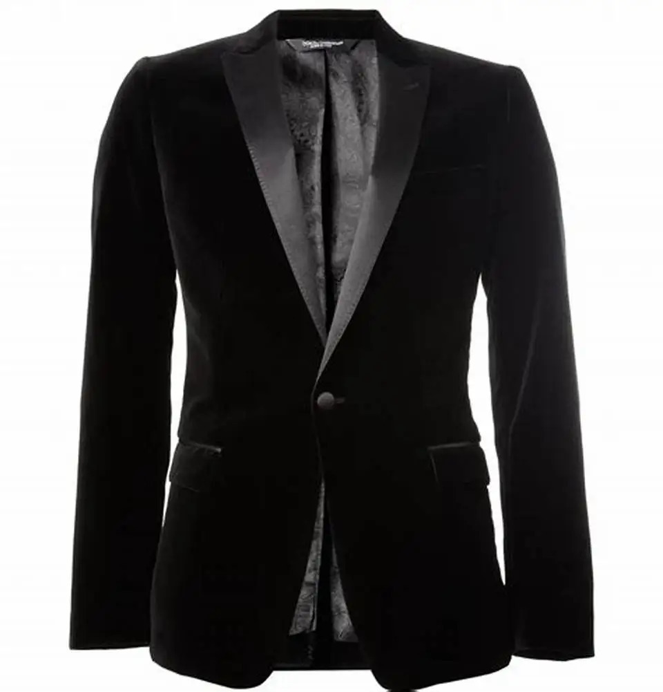 Veste en velours noir