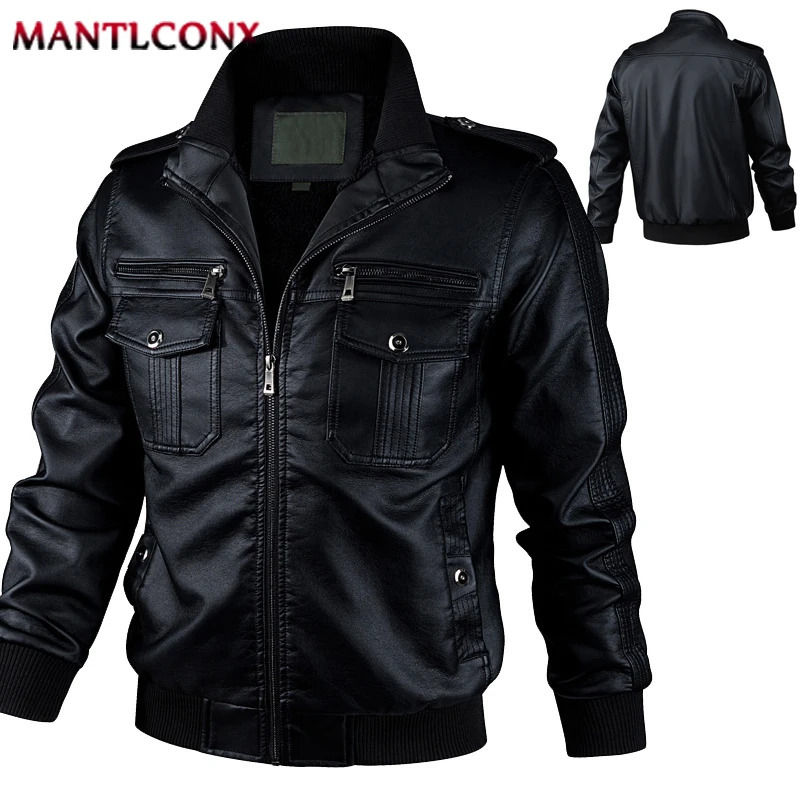 Retro motorcycle mens leather jacket casual windproof Pu leather jacket mens fishing camping outdoor jacket Plus size XL-3XL240808