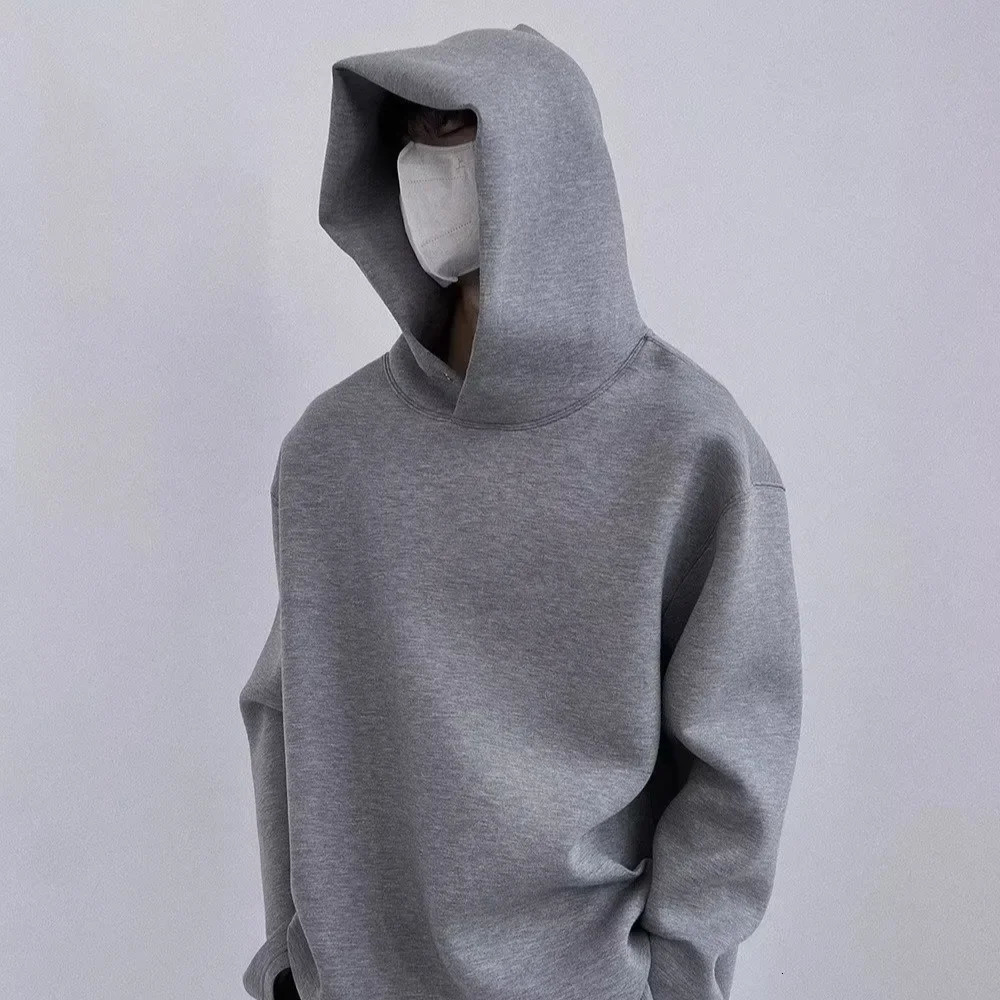 Style de style coréen décontracté gris à capuche pour hommes sportifs