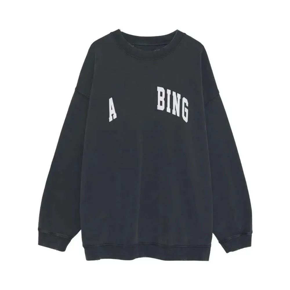 Ab High Quality Women Desginer Fashion Cotton Hooded New Bing Classic Letter Print Wash Water Stir Fry Color Snowflake Loose Sweatshirt Hoodies-image-895251434