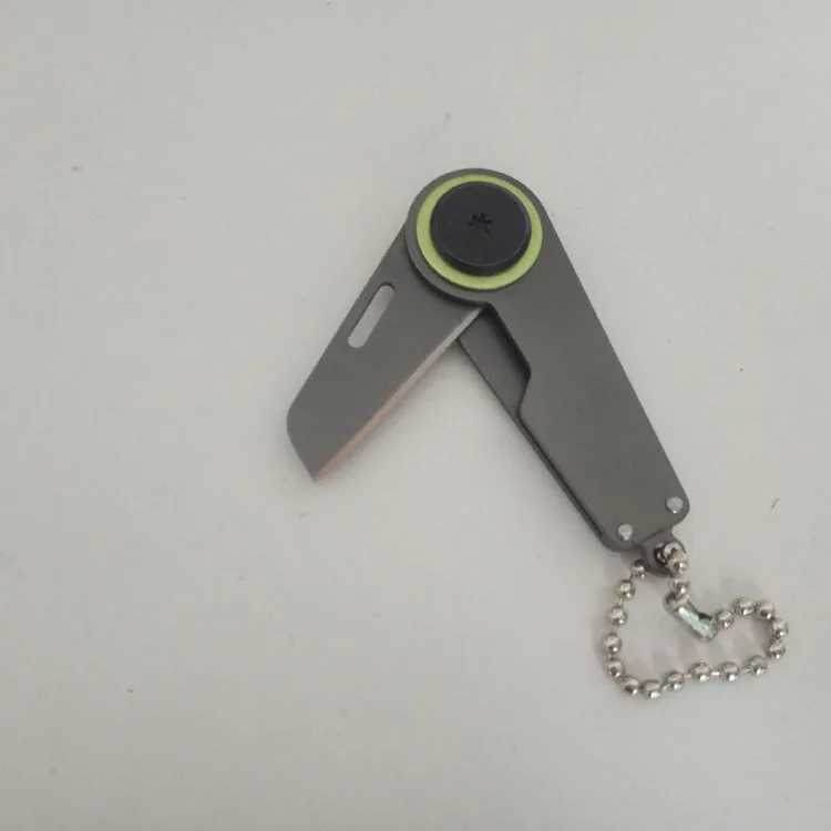 Mini couteau keychain poche couteau keychain portable rapide ouverte ouverte couteau charme sac soupçon de voiture pendentif support de clés bijo