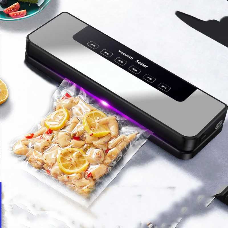 Vacuum Food Sealing Machine Vacuum Sealer 1PC Household Automatic Food Packaging Machine Small Fresher Plastic Seal Compress Dry Wet Seal Sterili-image-1011006073