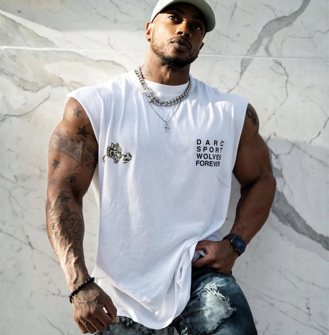 Summer Bodybuilding Mens Tank Tops Gym Fitness Workout Quick dry Sleeveless T-shirts Man Summer fashion Jogging Casual Vest 240810