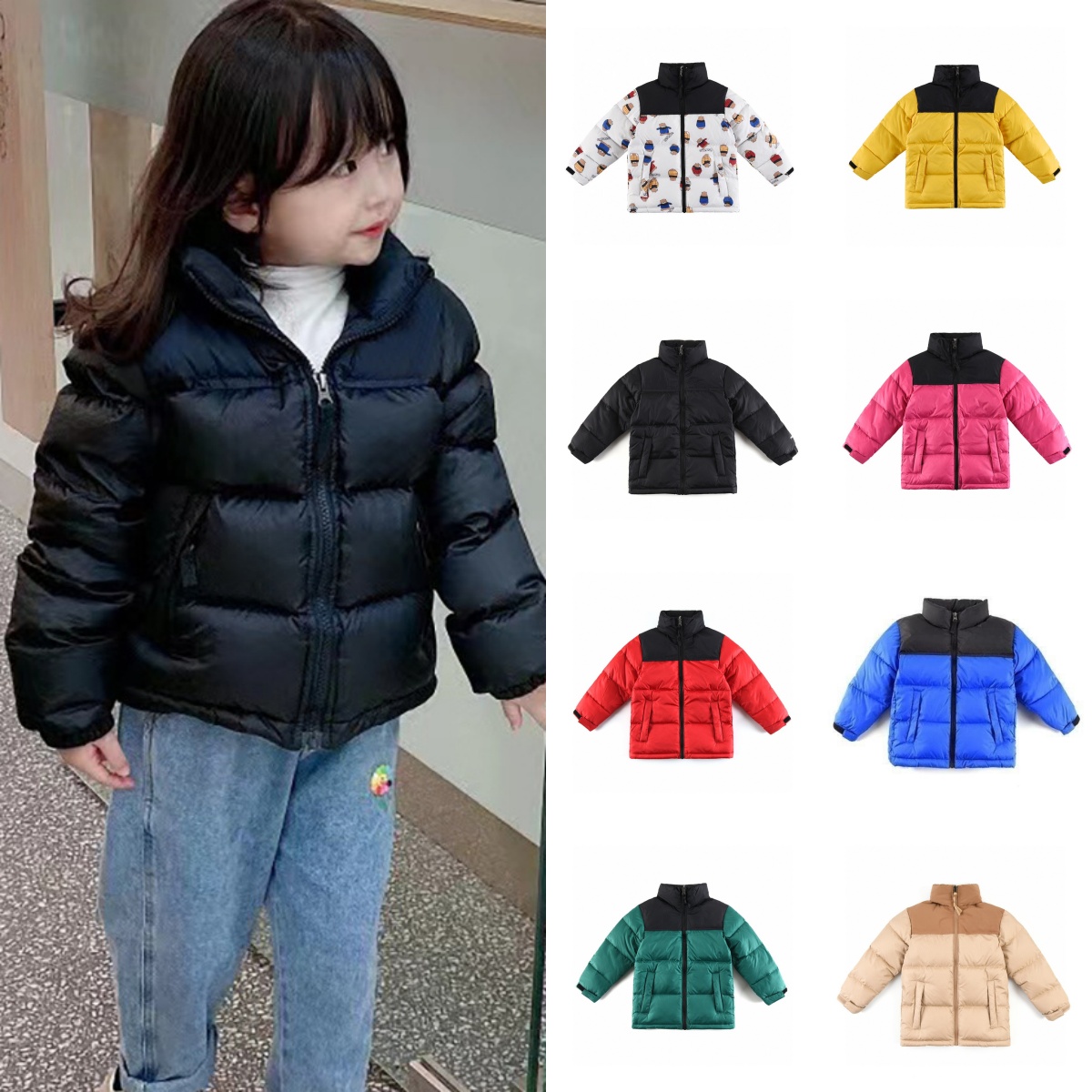 Kids Down Jackets Designer Boys Girls Coats Toddler Clothes Children Thick Warm Tops park Youth baby Outwear Winter Clothing Letter Embroidery Ja-image-944136576