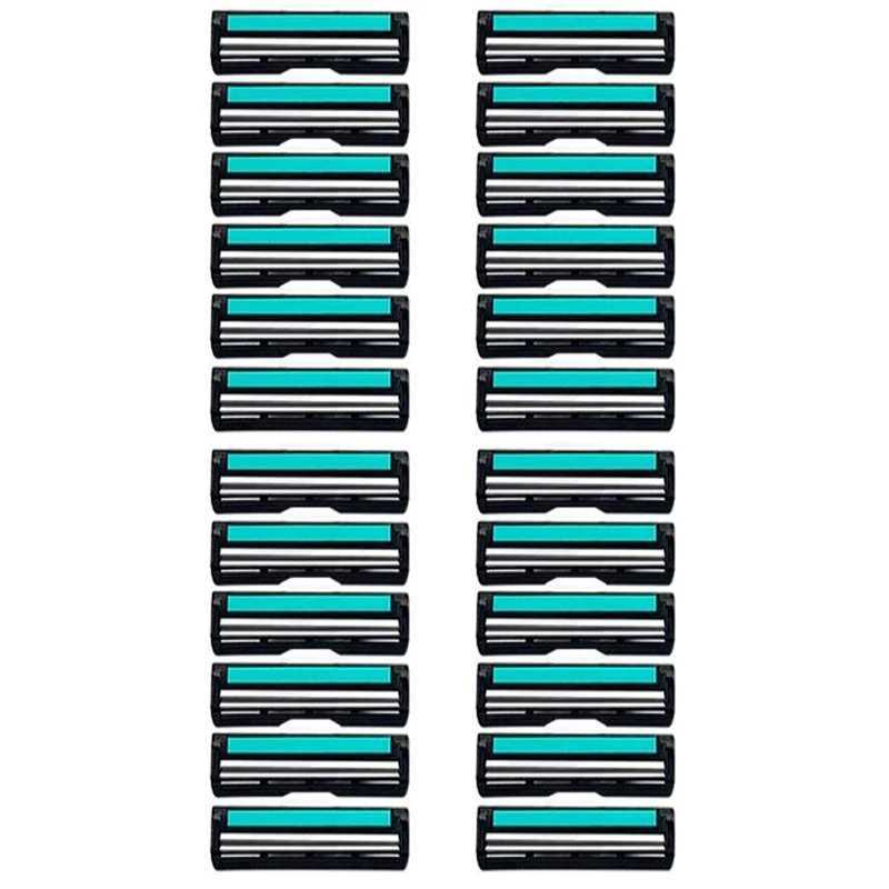 Double layered razor blades detachable razor blades sharp and scratch resistant blades suitable for mens facial cleaning W240809-image-1010931080