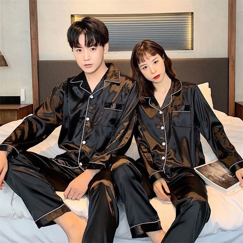 Vêtements de sommeil endormis Ensemble de vêtements de nuit en deux pièces plus de taille et de taille décontractée mobilier de maison en satin24