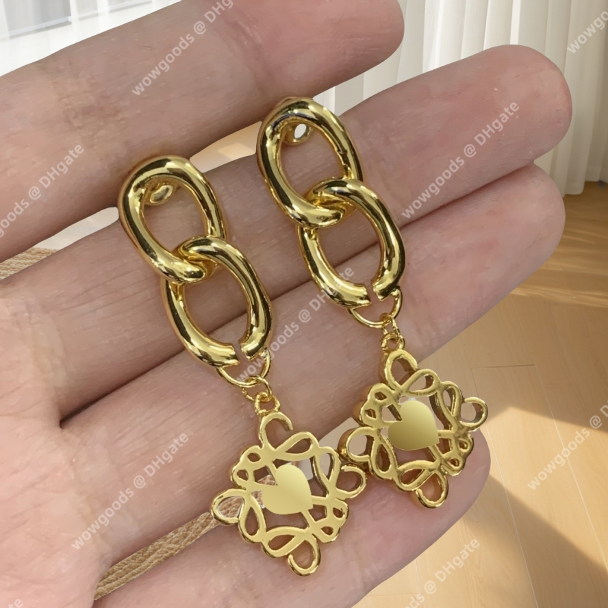 Earrings Designer for Women Studs Love Ear Rings Classic Letter Gold Sier Anagram Ladies Earings Hoops Women's Wedding Party Birthday Jewelry G