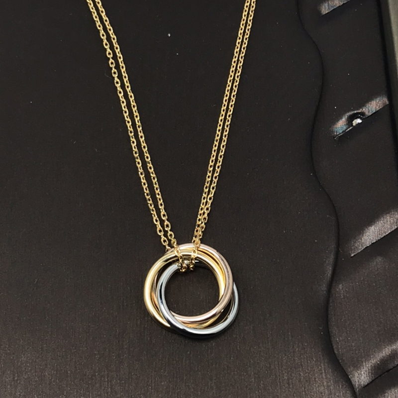 2026 Designer Sterling Silver Pendant Necklace For cologne Women Gold perfume Plated TOP Quality Anniversary Gift With
